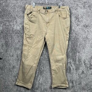 Ariat Rebar M7 Slim Fit Straight Leg Pants Men's 40x30 (40x27) Khaki Workwear